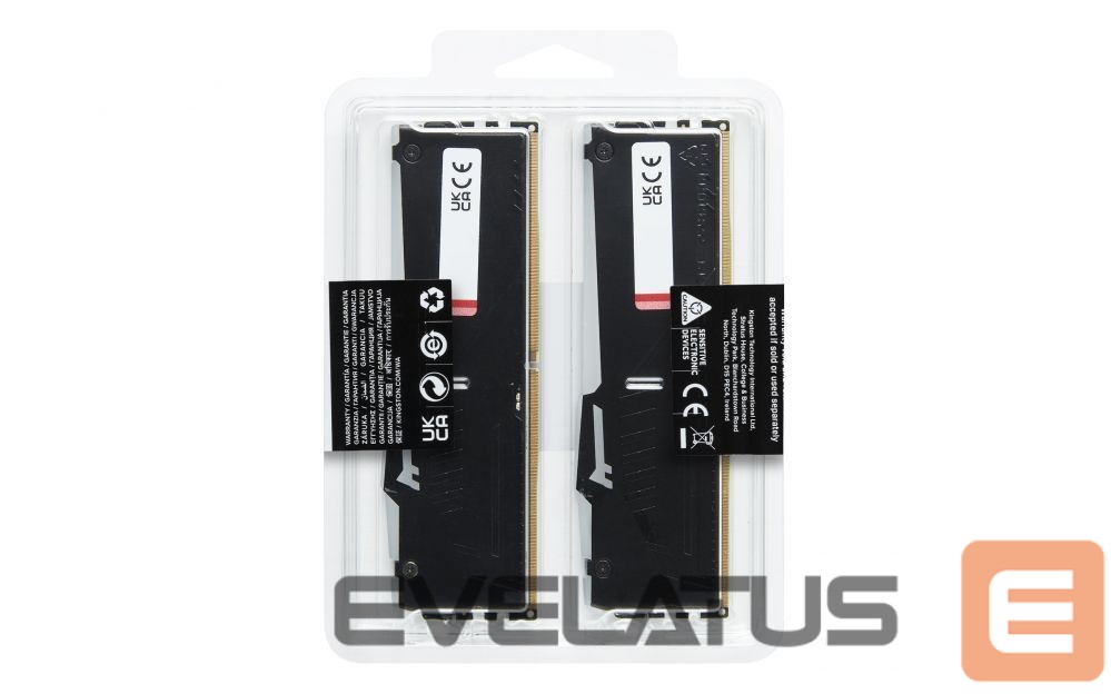 DDR4 atmintis Kingston Fury Beast 16GB DDR5, 6000 MHz, CL36, 288-Pin, DIMM Kit (8GB x 2)