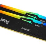 DDR4 atmintis Kingston  Fury Beast 16GB DDR5, 6000 MHz, CL30, 288-Pin, DIMM Kit (8GB x 2) 