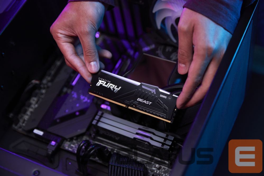 DDR4 atmintis Kingston Fury Beast 16GB DDR5, 6000 MHz, CL30, 288-Pin, DIMM Kit (8GB x 2)
