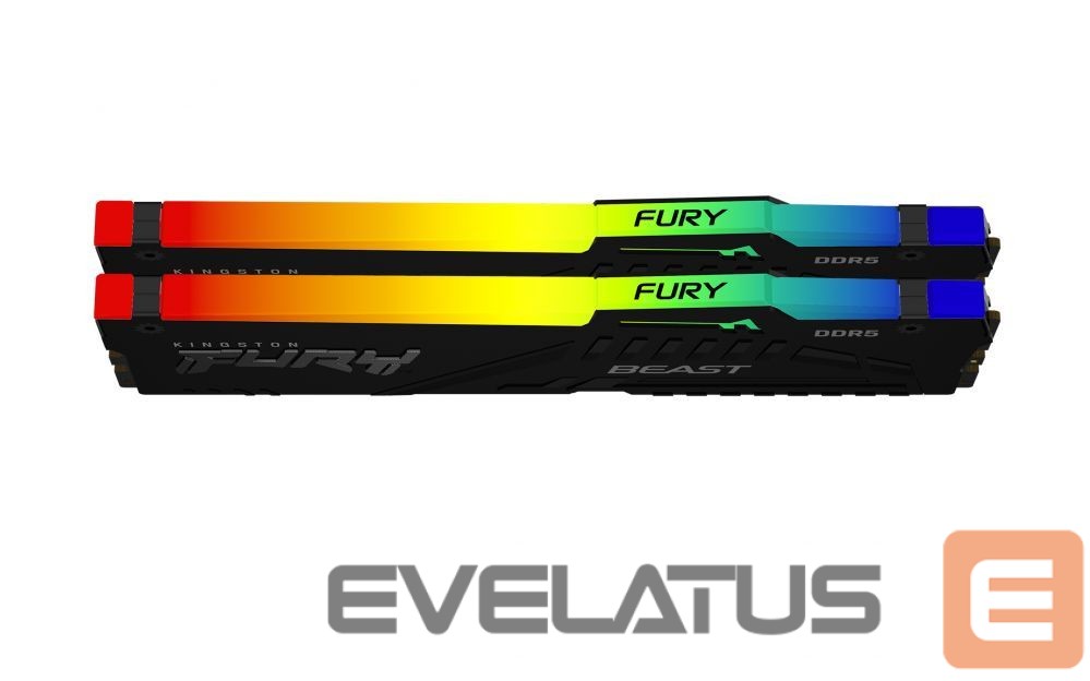 DDR4 atmintis Kingston Fury Beast 16GB DDR5, 6000 MHz, CL30, 288-Pin, DIMM Kit (8GB x 2)