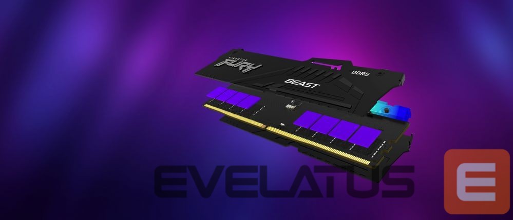 DDR4 atmintis Kingston Fury Beast 32GB DDR5, 6400 MHz, CL32, 288-Pin, DIMM Kit (16GB x 2)