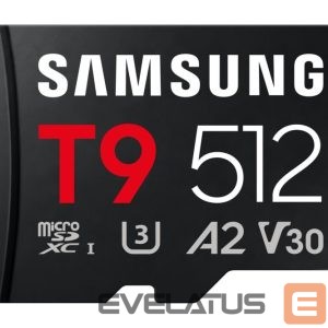 Kitas kompiuterio priedas Samsung  MEMORY MICRO SDXC T9 512GB/V30 MB-MH512T/WW 
