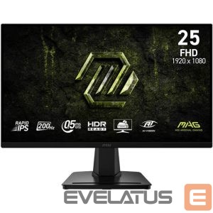 Monitoriai MSI  LCD Monitor||24.5 "|1920 x 1080 pixels|Full HD|Native aspect ratio 16:9|LCD|Flat|MAG256FE20 