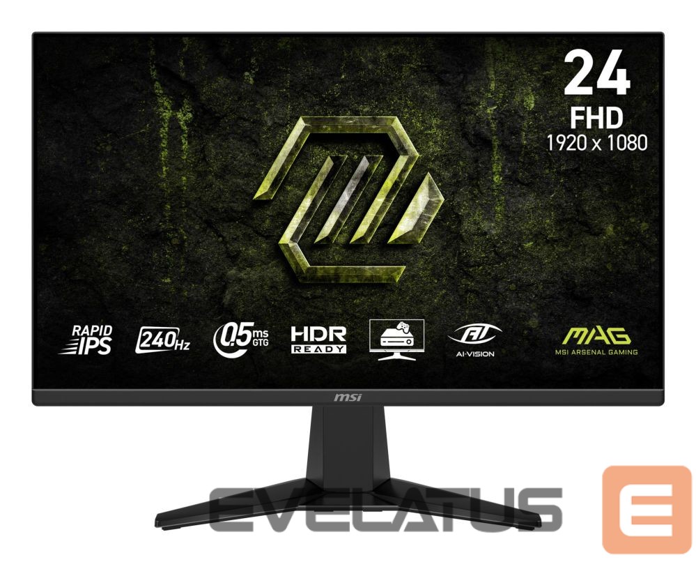 Monitoriai MSI LCD Monitor||23.8 "|1920 x 1080 pixels|Full HD|Native aspect ratio 16:9|LCD|Flat|MAG245FX24