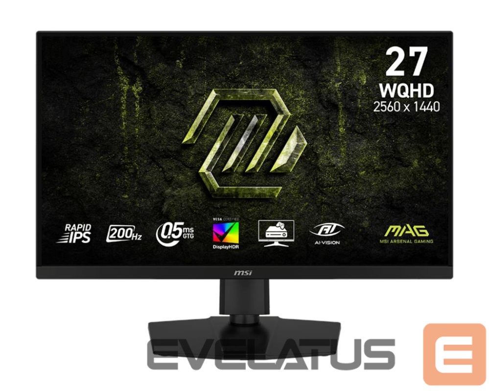 Monitoriai MSI LCD Monitor||27 "|2560 x 1440 pixels|Wide Quad HD|Native aspect ratio 16:9|LCD|Flat|MAG274QPFE20