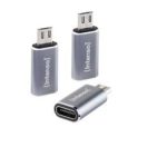 Moduliai ir siųstuvai Intenso  ADAPTER USB-C TO MICRO-USB/C480M 7600213 
