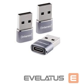 Moduliai ir siųstuvai Intenso  ADAPTER USB-C TO USB-A/7600013 