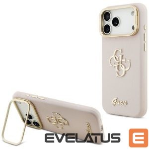 Kitos prekės Guess  Guess Grained Big 4G & Stand Camera Case for iPhone 17 Pro Max - Pink 