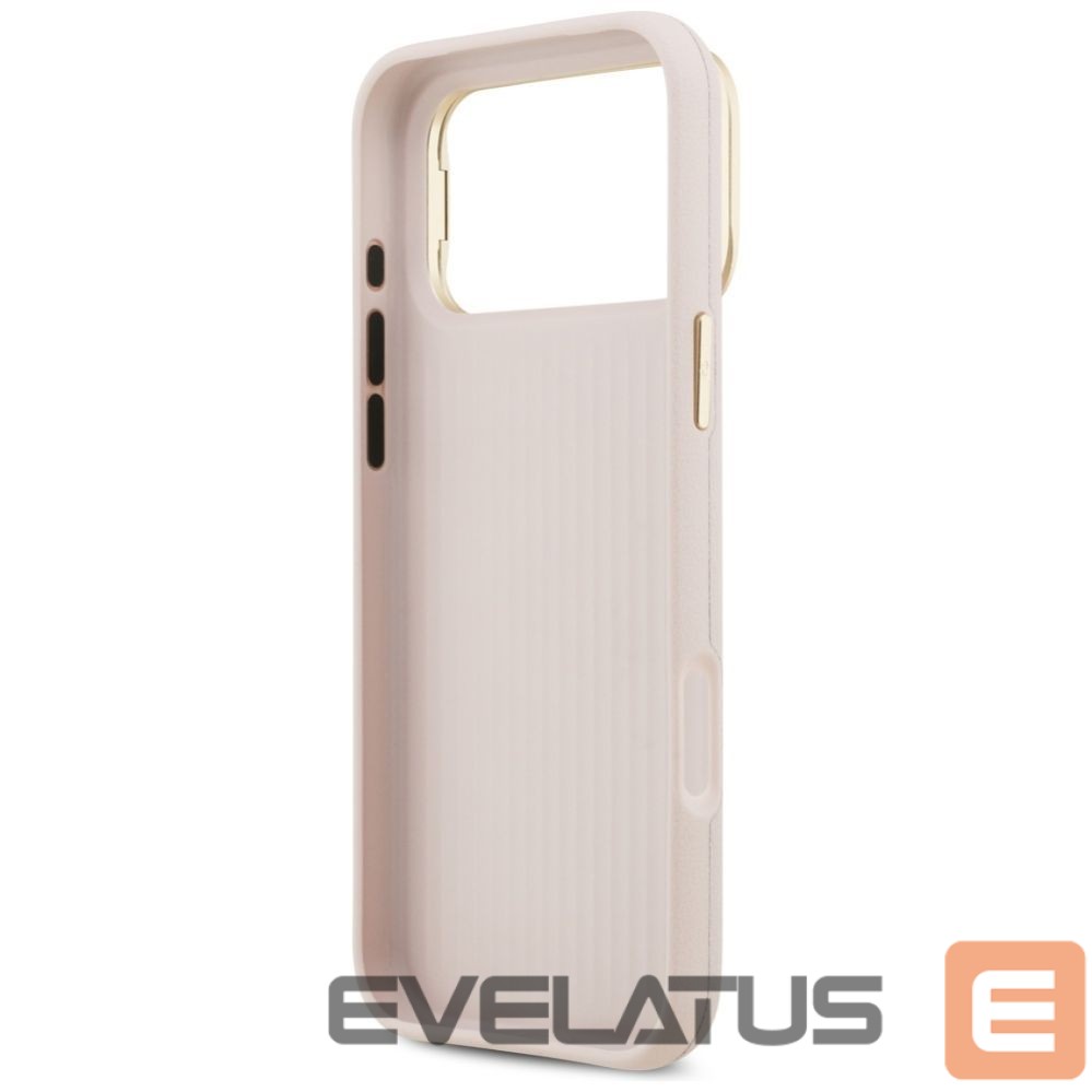 Kitos prekės Guess Guess Grained Big 4G & Stand Camera Case for iPhone 17 Pro Max - Pink