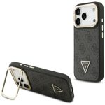 Kitos prekės Guess  Guess 4G PU Triangle Logo & Stand Camera Magsafe Case for iPhone 17 Pro - Black 