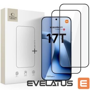 Kitos prekės Tech-Protect  Tech-Protect Glass Fit+ 2-Pack Tempered Glass for Xiaomi 17T - Black 