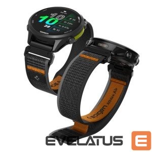 Kitos prekės Spigen  Spigen Athlex Air Strap for Garmin QuickFit 22mm - Black and Orange 