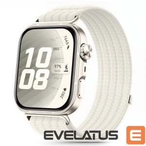 Kitos prekės Tech-Protect  Tech-Protect Nylon Strap for Huawei Watch Fit 3 / 4 / 4 Pro / 5 / 5 Pro - White 
