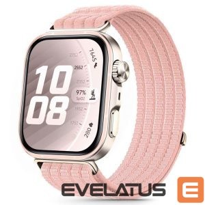 Kitos prekės Tech-Protect  Tech-Protect Nylon Strap for Huawei Watch Fit 3 / 4 / 4 Pro / 5 / 5 Pro - Pink 