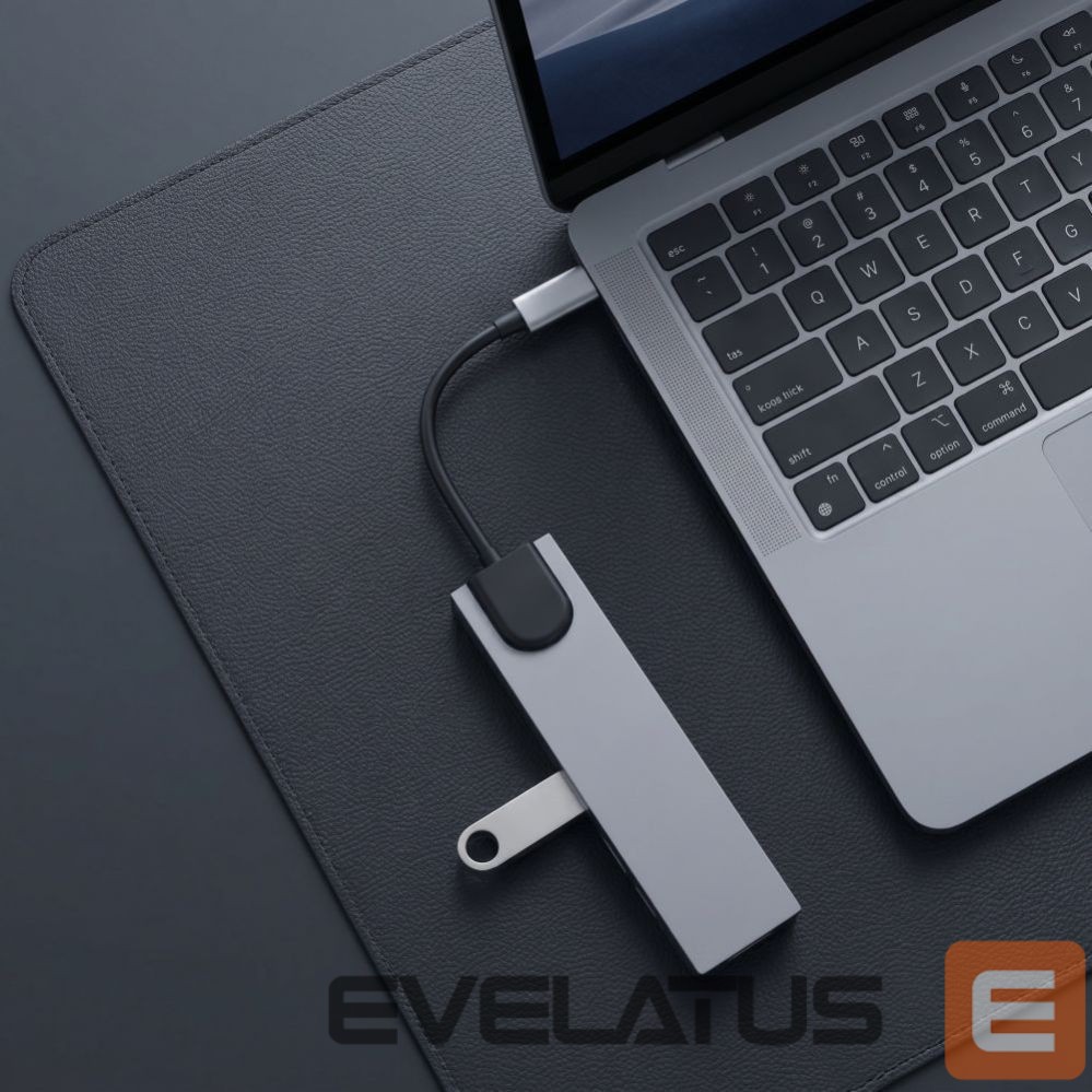 Kitos prekės Tech-Protect Tech-Protect HB09 USB hub 8in1 TYPE-C + USB-A 3.0 + USB-C 3.0 + HDMI 4K 60HZ + SD/TF + PD100W + RJ45 1000 MB/S - gray