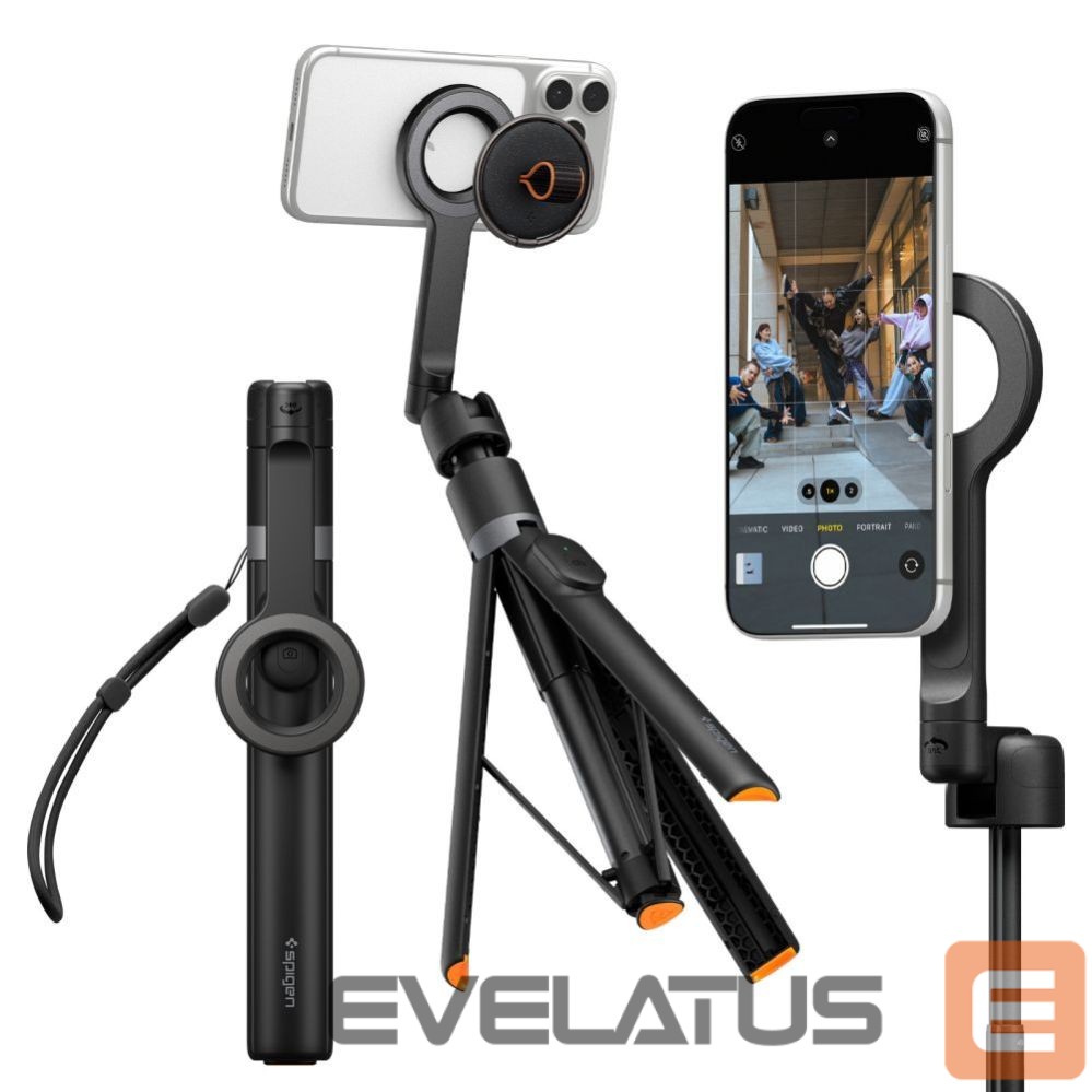 Kitos prekės Spigen Spigen S582W Bluetooth Selfie Stick - Black