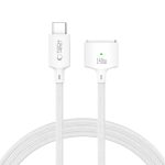 Kitos prekės Tech-Protect  Tech-Protect MMC01 Ultraboost USB-C / USB-C MagSafe 3 140W 200cm Cable for MacBook - White 