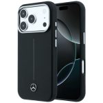 Kitos prekės Mercedes-Benz  Mercedes Leather Semi Wrap Iconic Line MagSafe Case for iPhone 17 Pro Max - Black 