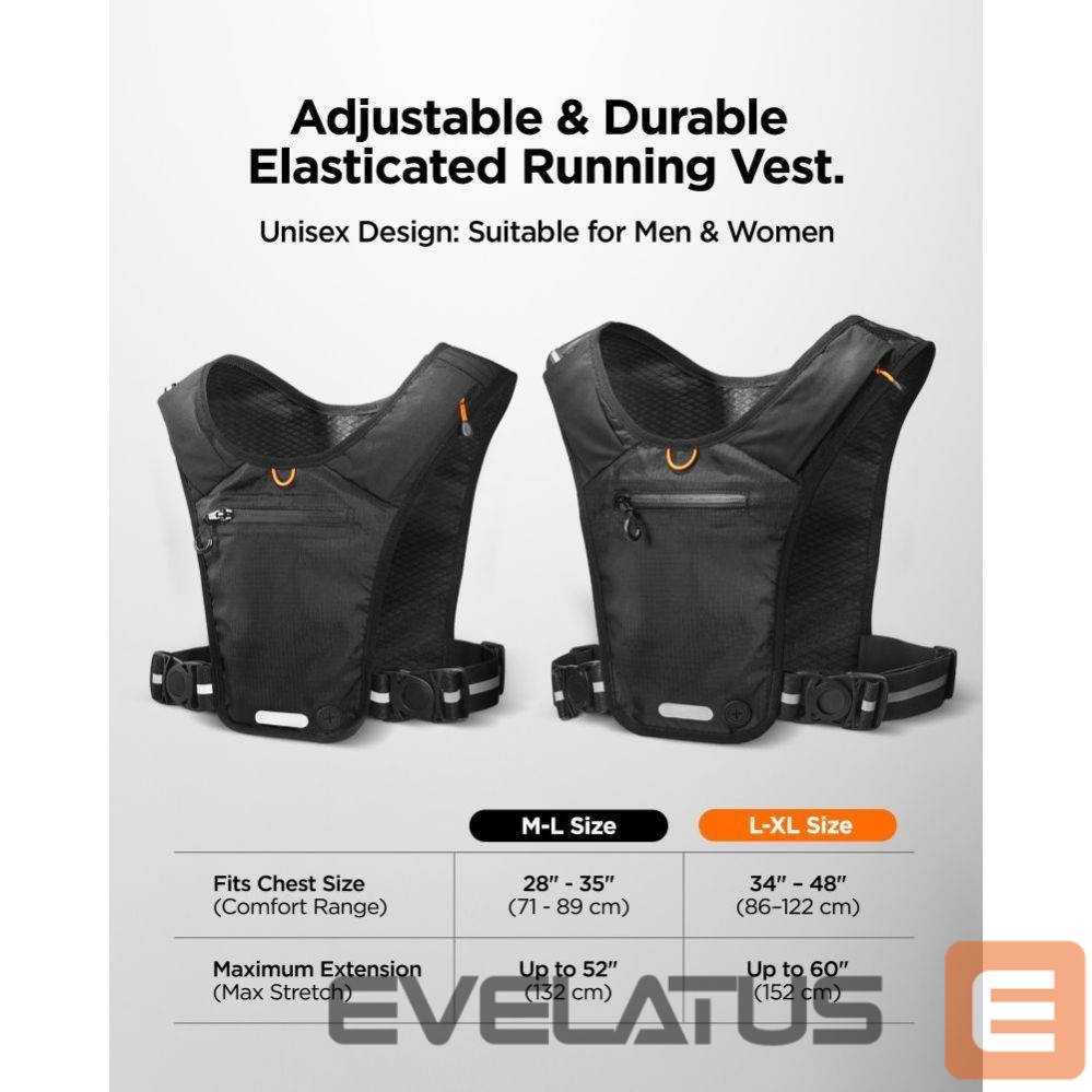 Kitos prekės Spigen Spigen A720 Dynamic Shield Running Vest L-XL - Black