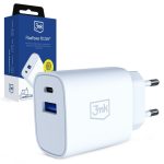 Kitos prekės 3MK  3mk FlowPower 25W 1A1C PD QC4+ Wall Charger - White 