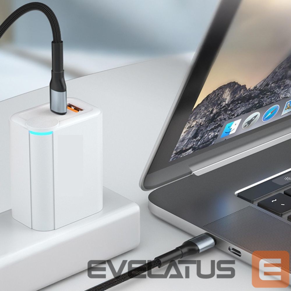Kitos prekės 3MK 3mk Hyper Cable N-SERIES USB-C / USB-C 3m PD 3.0 QC 3.0 20V / 5A 100W - black