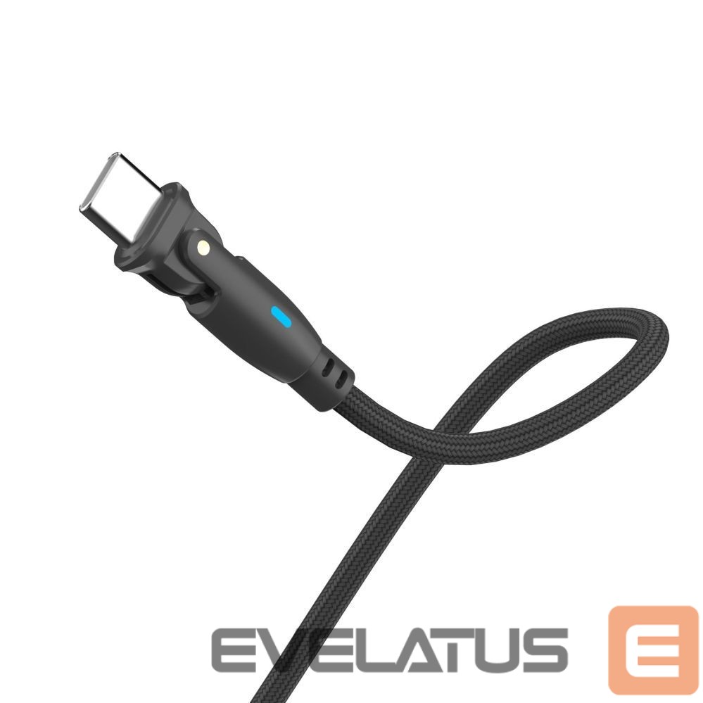 Kitos prekės 3MK 3mk Hyper Cable N-SERIES USB-C / USB-C 1m PD 3.0 QC 3.0 20V / 5A 100W - black