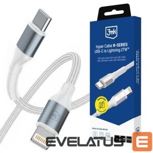 Kitos prekės 3MK  3mk Hyper Cable N-SERIES USB-C / Lightning 2m PD 3.0 9V / 3A 27W - white 