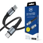 Kitos prekės 3MK  3mk Hyper Cable N-SERIES USB-C / USB-C 1m PD 3.0 QC 3.0 48V / 5A 240W - black 