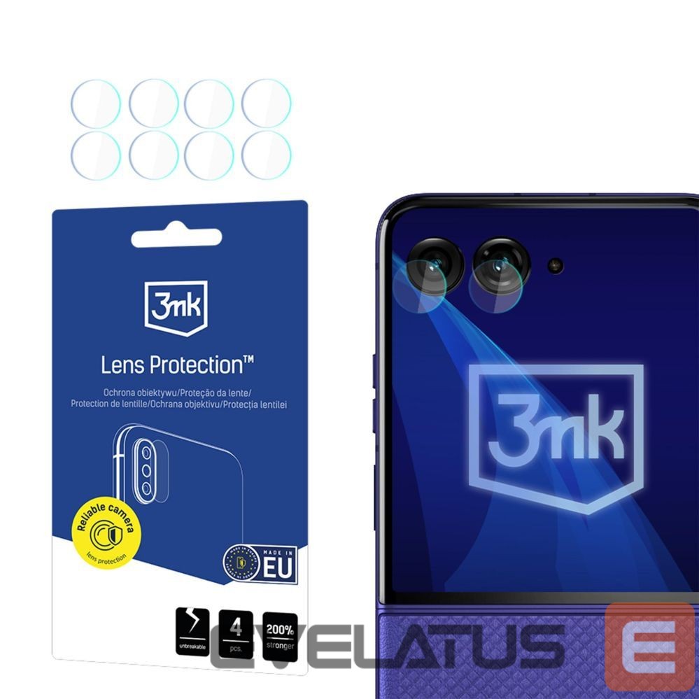 Kitos prekės 3MK 3mk Lens Protection Hybrid Camera Lens Glass for Motorola Razr 70