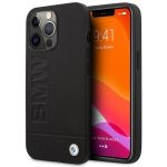Nugarėlės dėklai BMW  Etui BMW BMHMP14LSLLBK iPhone 14 Pro 6,1" czarny/black hardcase Signature Logo Imprint Magsafe 