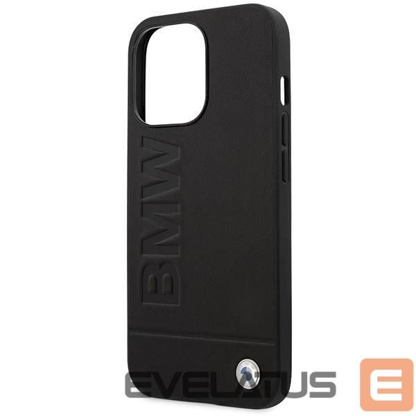 Nugarėlės dėklai BMW Etui BMW BMHMP14LSLLBK iPhone 14 Pro 6,1" czarny/black hardcase Signature Logo Imprint Magsafe