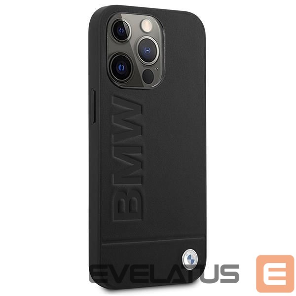 Nugarėlės dėklai BMW Etui BMW BMHMP14LSLLBK iPhone 14 Pro 6,1" czarny/black hardcase Signature Logo Imprint Magsafe