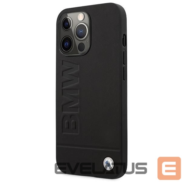 Nugarėlės dėklai BMW Etui BMW BMHMP14LSLLBK iPhone 14 Pro 6,1" czarny/black hardcase Signature Logo Imprint Magsafe