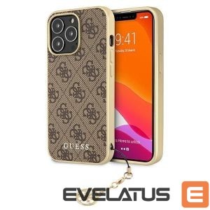 Nugarėlės dėklai Guess  Guess GUHCP13LGF4GBR iPhone 13 Pro / 13 6.1 "brown / brown hardcase 4G Charms Collection 