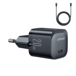 Adapteriai Joyroom  USB C 20W PD mini charger with USB C cable - Lightning Joyroom JR-TCF02 - black 