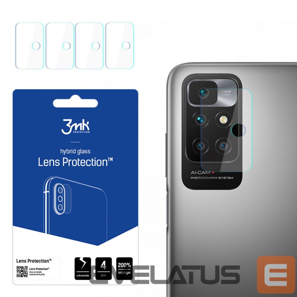Kitas telefono priedas 3MK 3mk Lens Protection hybrid camera glass for Xiaomi Redmi 10 2022