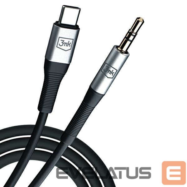 Kabelis 3MK 3MK Kabel AUX USB-C - Jack 3,5 mm 1m