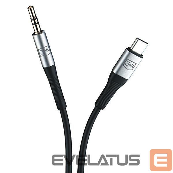 Kabelis 3MK 3MK Kabel AUX USB-C - Jack 3,5 mm 1m