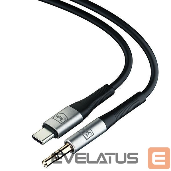 Kabelis 3MK 3MK Kabel AUX USB-C - Jack 3,5 mm 1m