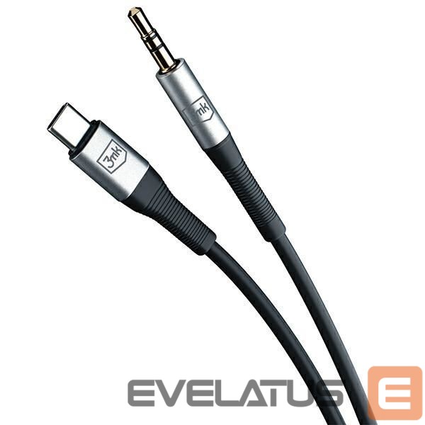 Kabelis 3MK 3MK Kabel AUX USB-C - Jack 3,5 mm 1m