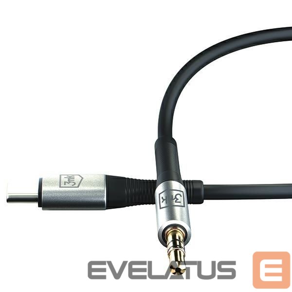 Kabelis 3MK 3MK Kabel AUX USB-C - Jack 3,5 mm 1m