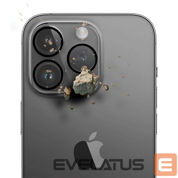 Apsauginiai stiklai 3MK 3MK Lens Pro Full Cover iPhone 14 Pro/14 Pro Max Szkło Hartowane na obiektyw aparatu z ramką montażową 1szt