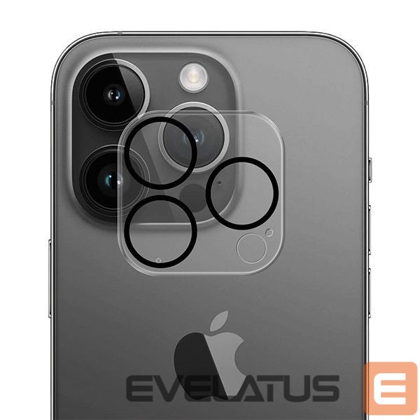 Apsauginiai stiklai 3MK 3MK Lens Pro Full Cover iPhone 14 Pro/14 Pro Max Szkło Hartowane na obiektyw aparatu z ramką montażową 1szt