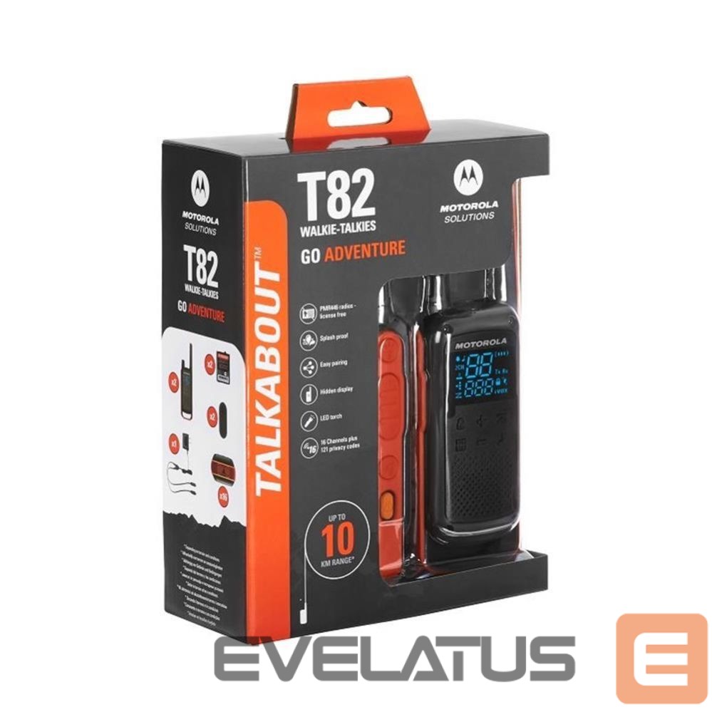 Radijo imtuvai Motorola Talkabout T82 twin-pack + charger
