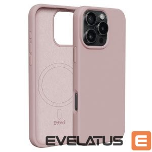 Nugarėlės dėklai etteri  Etteri Silicone Mag case for iPhone 16 Pro 6,3" light pink 