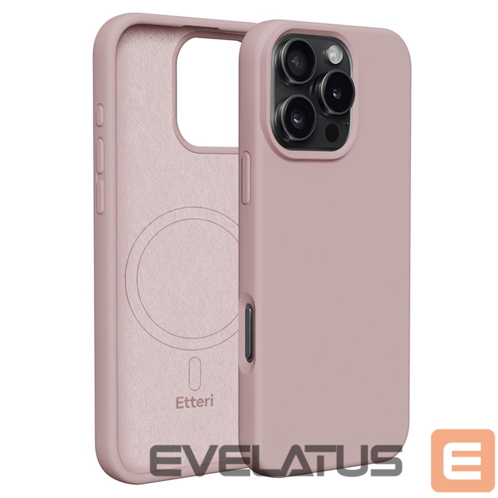 Nugarėlės dėklai etteri Etteri Silicone Mag case for iPhone 16 Pro 6,3" light pink