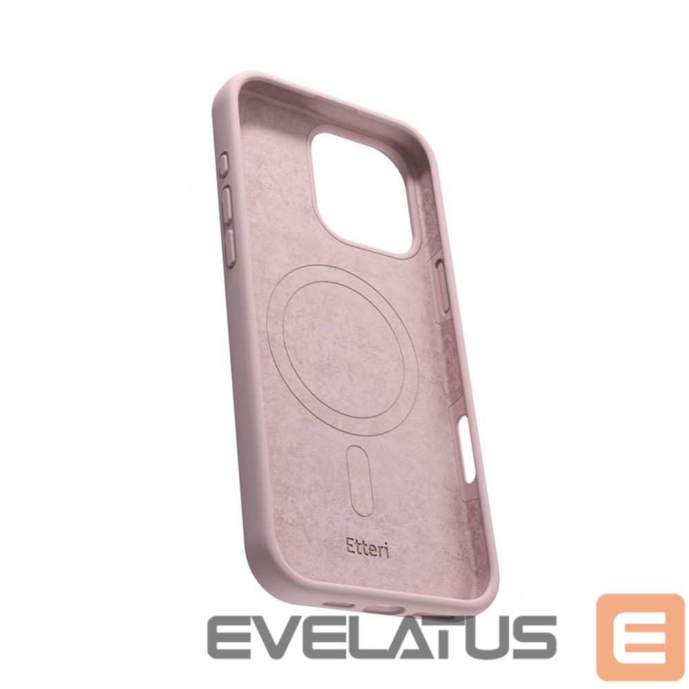 Nugarėlės dėklai etteri Etteri Silicone Mag case for iPhone 16 Pro 6,3" light pink
