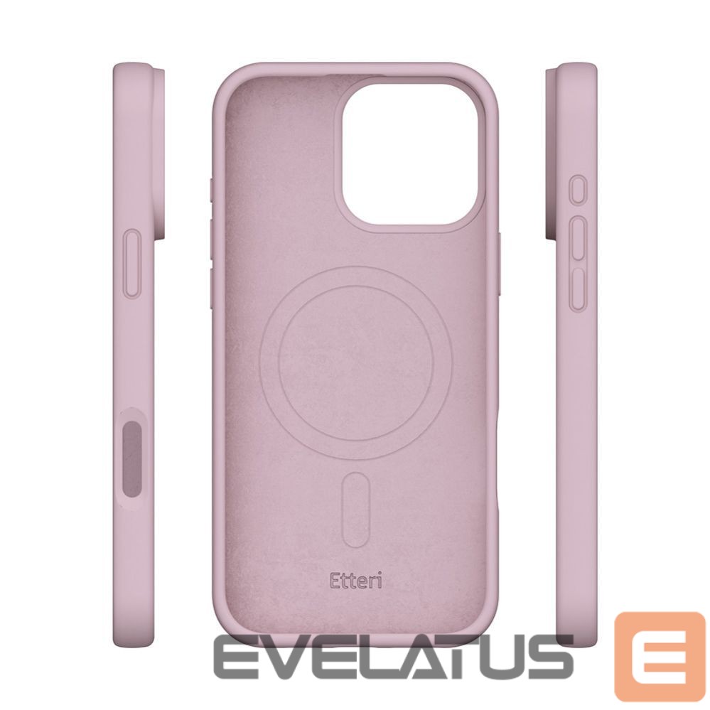 Nugarėlės dėklai etteri Etteri Silicone Mag case for iPhone 16 Pro 6,3" light pink