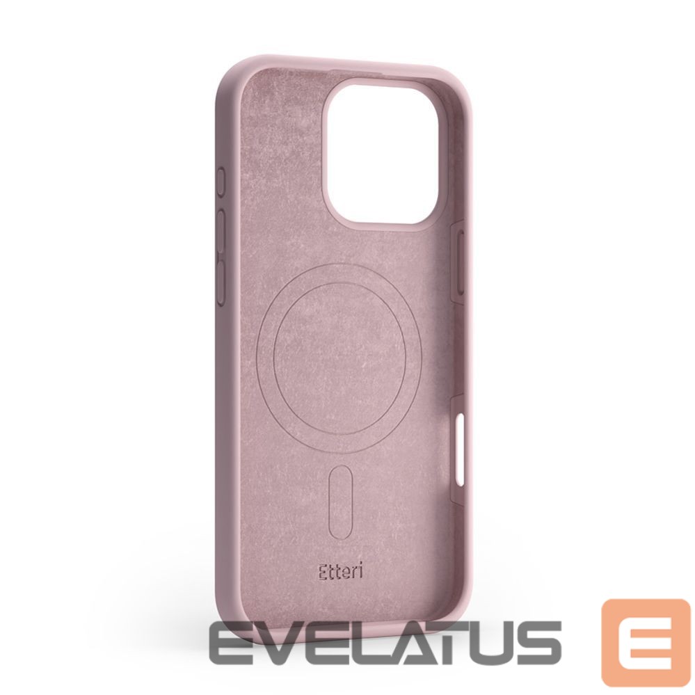 Nugarėlės dėklai etteri Etteri Silicone Mag case for iPhone 16 Pro 6,3" light pink