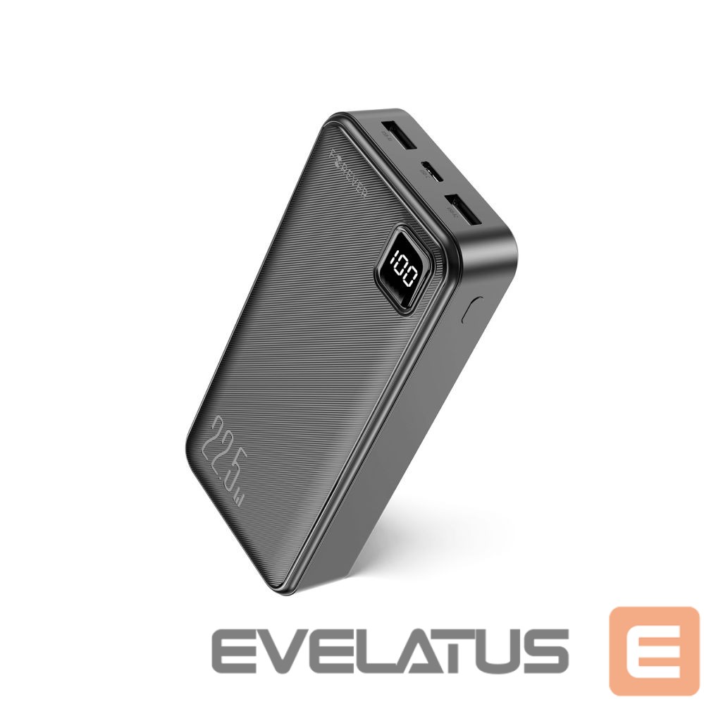 Išorinė baterija Forever Forever power bank TB-300L PD QC 22,5W 20000 mAh black